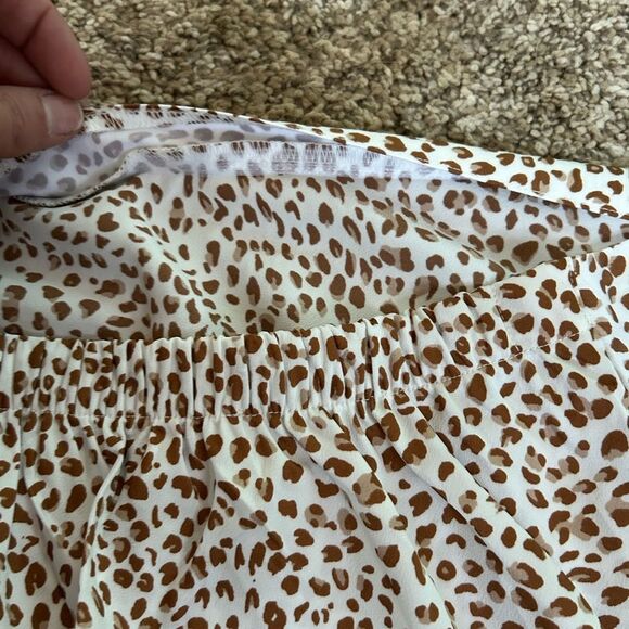 J. Crew Printed Slip Skirt Size Petite Large Cheetah Leopard NWT $98 retail - Picture 10 of 11